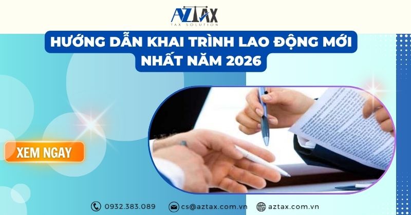 Hướng dẫn khai trình lao động mới nhất năm 2026