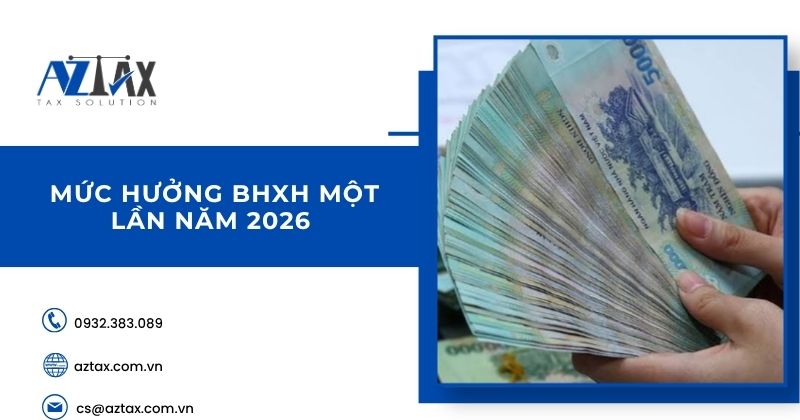 Mức hưởng BHXH một lần năm 2026