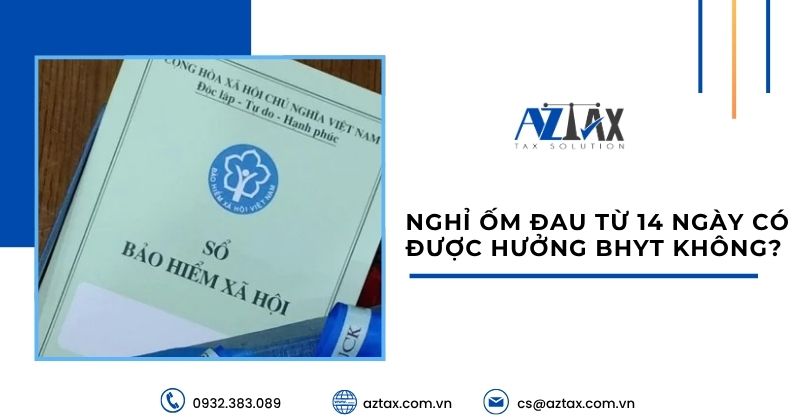 Nghỉ ốm đau từ 14 ngày có được hưởng BHYT không?