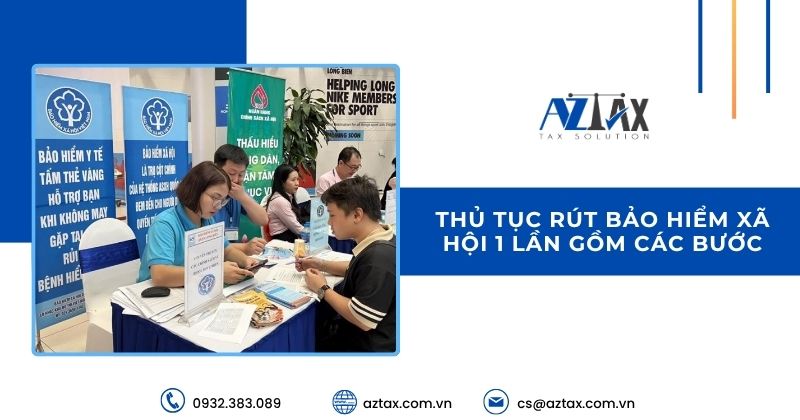 Thủ tục rút bảo hiểm xã hội 1 lần gồm các bước