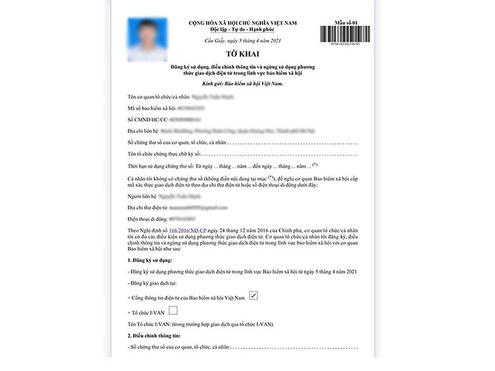 cách lấy tờ khai bảo hiểm xã hội 