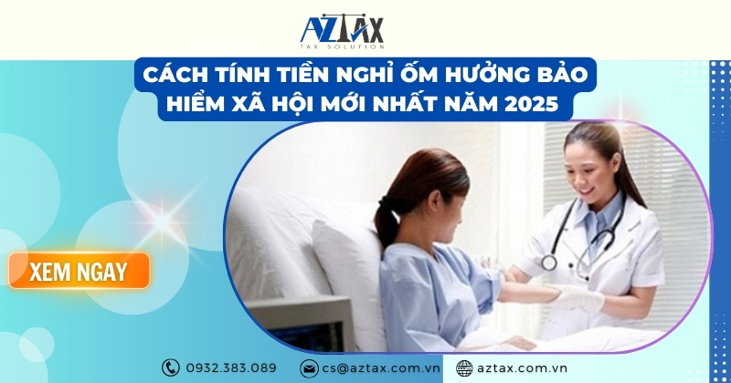 Cách tính tiền nghỉ ốm hưởng bảo hiểm xã hội mới nhất năm 2025
