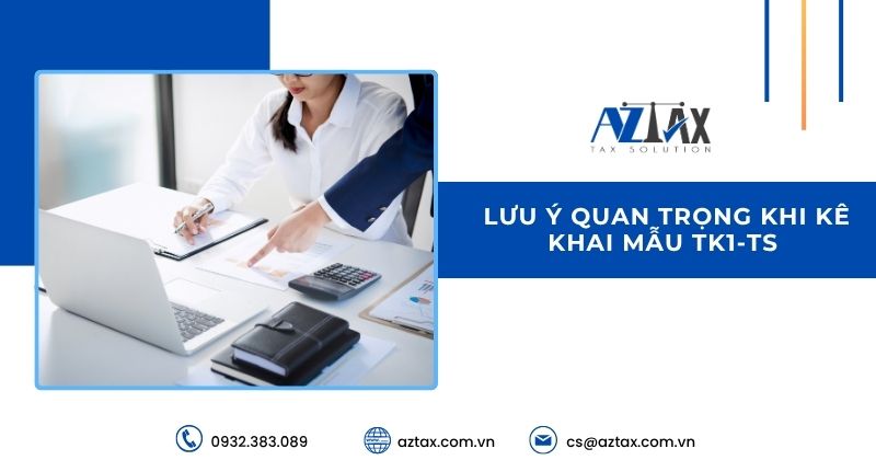 Lưu ý quan trọng khi kê khai mẫu TK1-TS