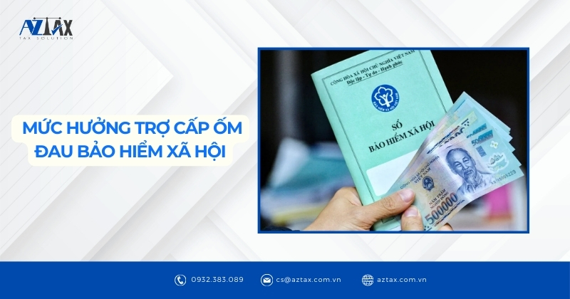 Mức hưởng trợ cấp ốm đau bảo hiểm xã hội
