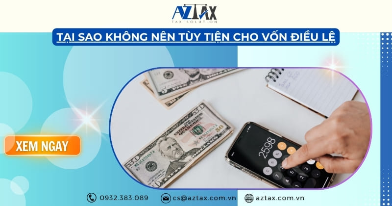 Tại sao không nên tùy tiện cho vốn điều lệ