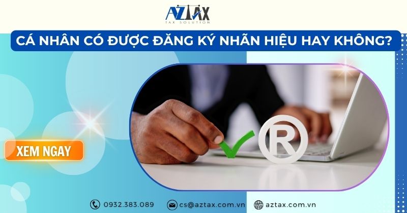 Cá nhân có được đăng ký nhãn hiệu không?