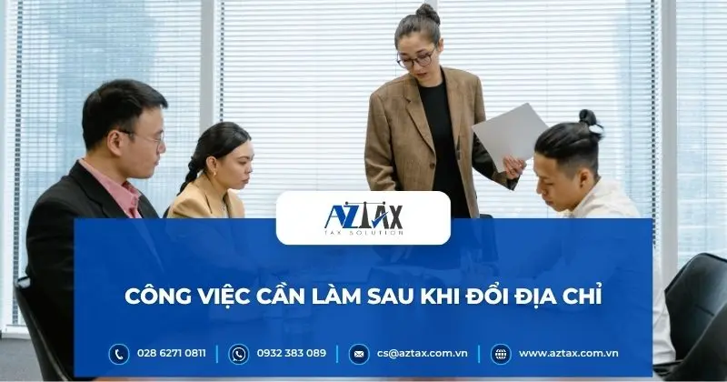 Công việc cần làm sau khi đổi địa chỉ