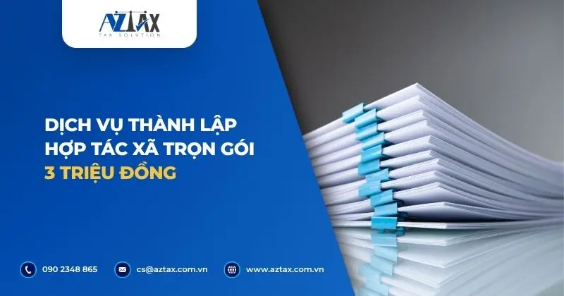 Dịch vụ thành lập hợp tác xã trọn gói 3 triệu đồng
