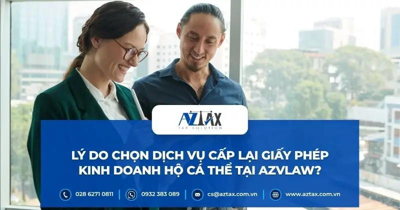 Lý do chọn dịch vụ cấp lại giấy phép kinh doanh hộ cá thể tại AZVLAW?