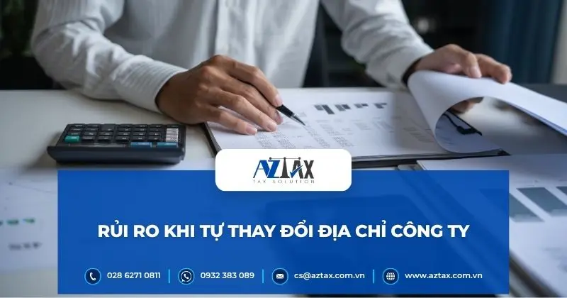 Rủi ro khi tự thay đổi địa chỉ công ty